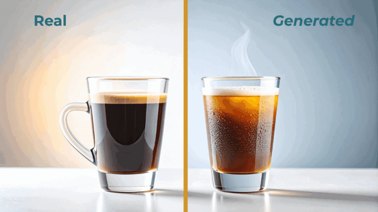 Hot and Cold Coffee Drinks SidebySide.