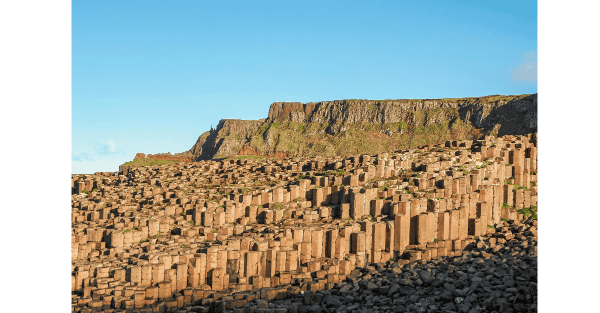 Giant's Causeway Basalt Columns at Sunset