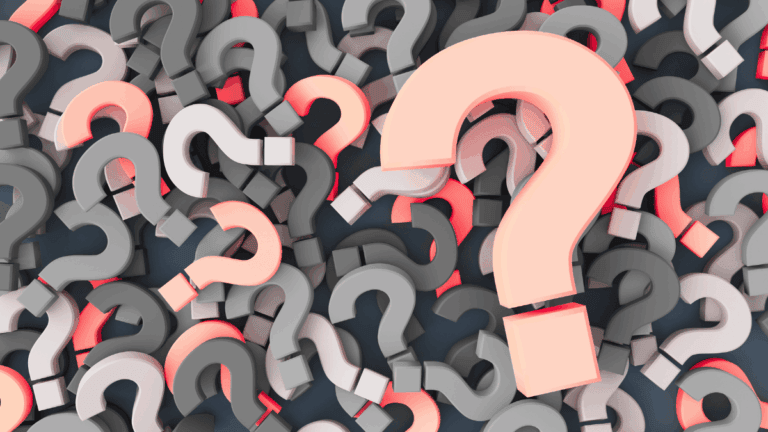 many question marks