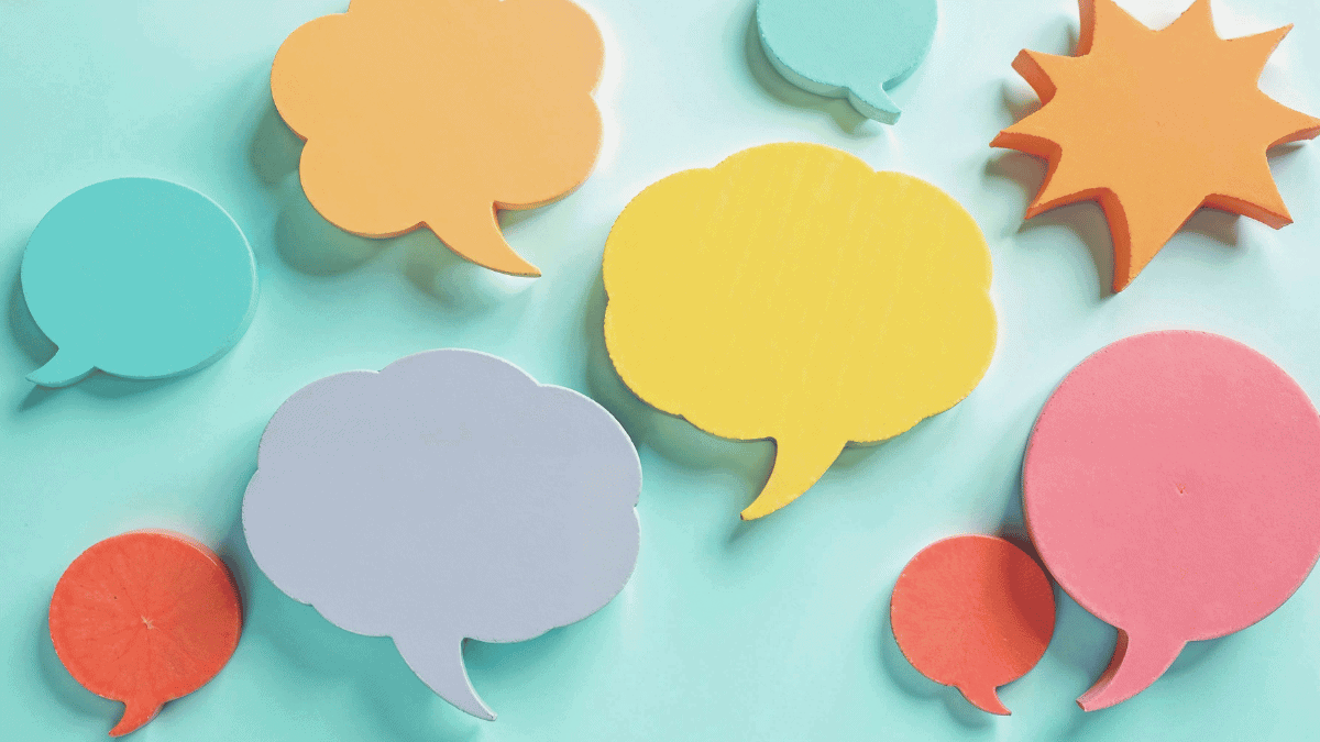 multiple speech bubbles