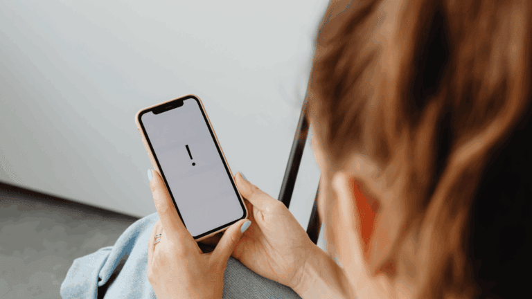 phone exclamation