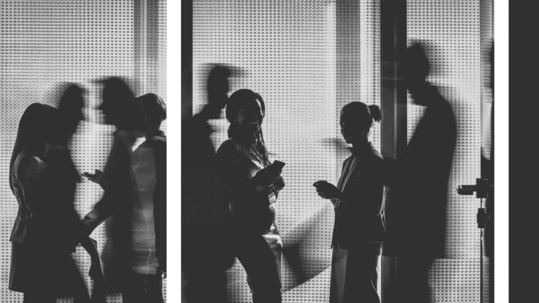 young people in silhouette