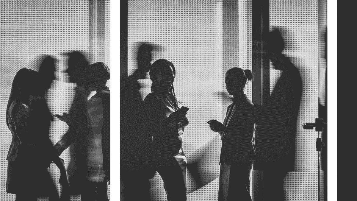 young people in silhouette