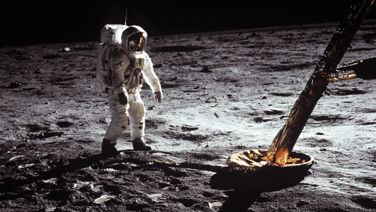 walking on moon