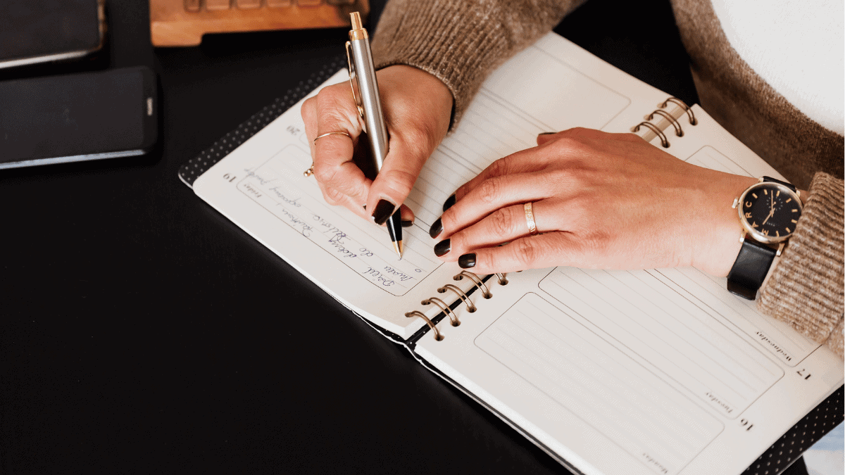 writing in diary