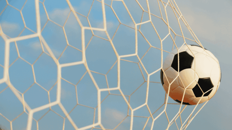 football in net