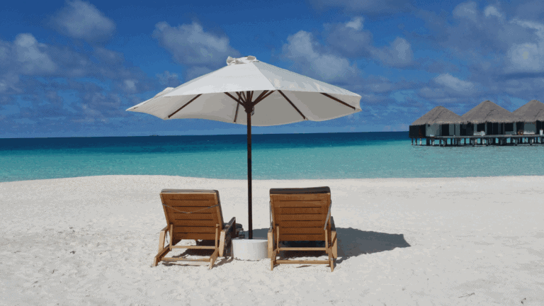 Deck Chairs on the Beach