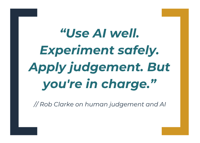 rob clarke experiement quote