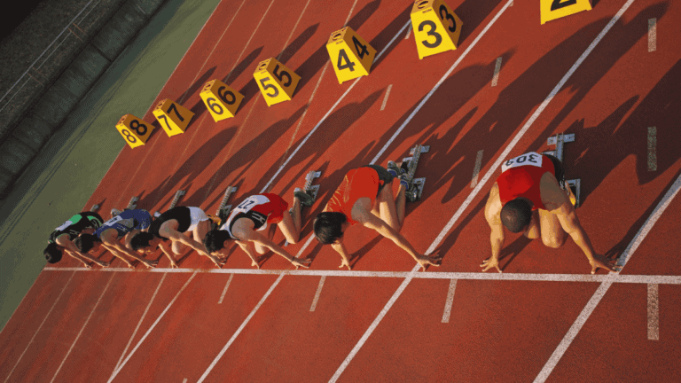 runners at starting line