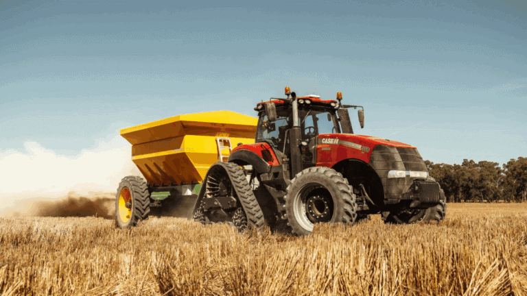 tractor in field