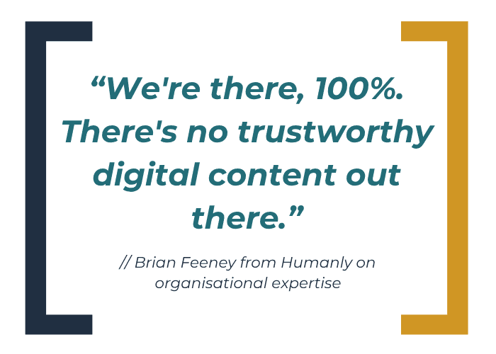 brian feeny digital content quote