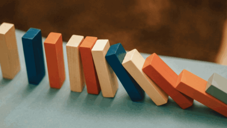 dominoes falling