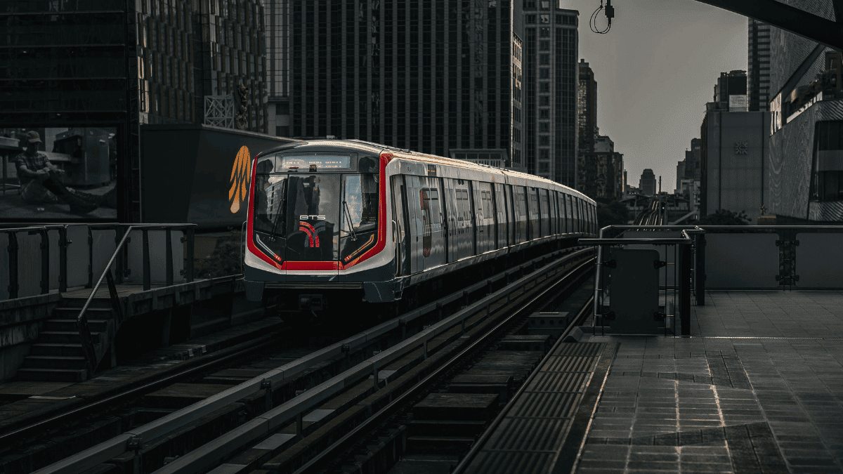 train on tracks