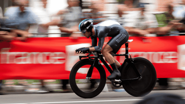 Man Riding Bicycle
