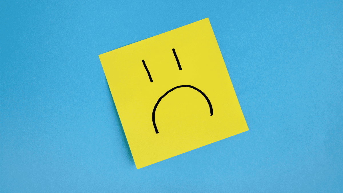 sad post it