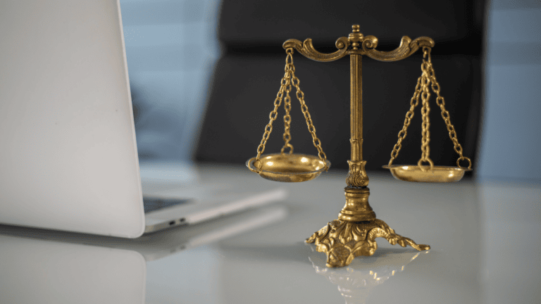balanced weighing scales
