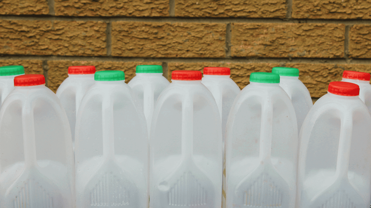 plastic milk bottle